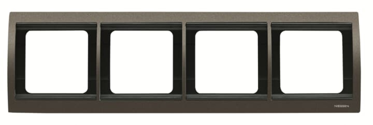 Frame horizontal 4-gang Aluminium - Olas