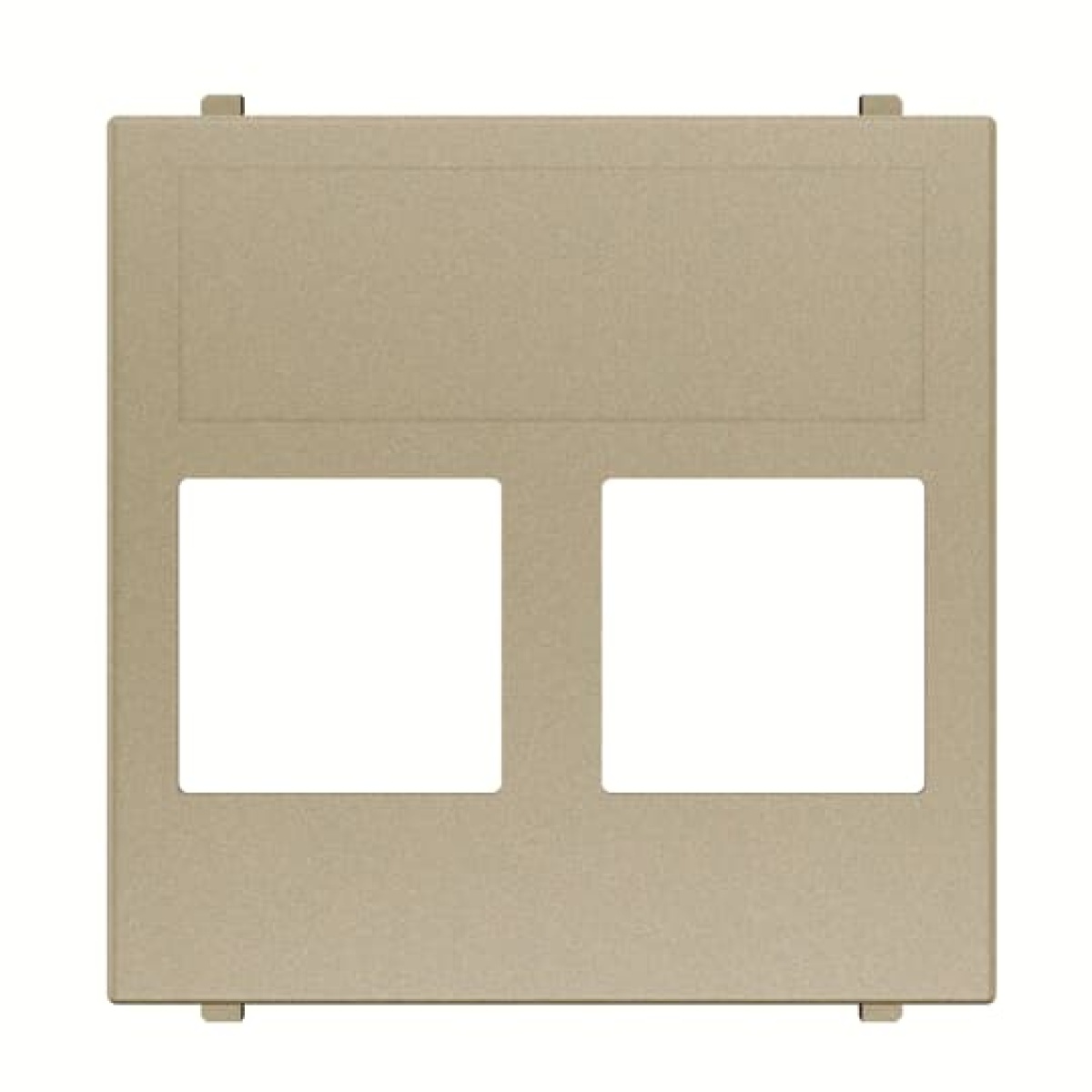 Cover plate Data connection 2 gang Champagne - Zenit