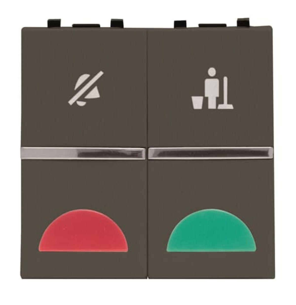 DNDMUR room with LED exchangeable 2 rocker Anthracite - Zenit