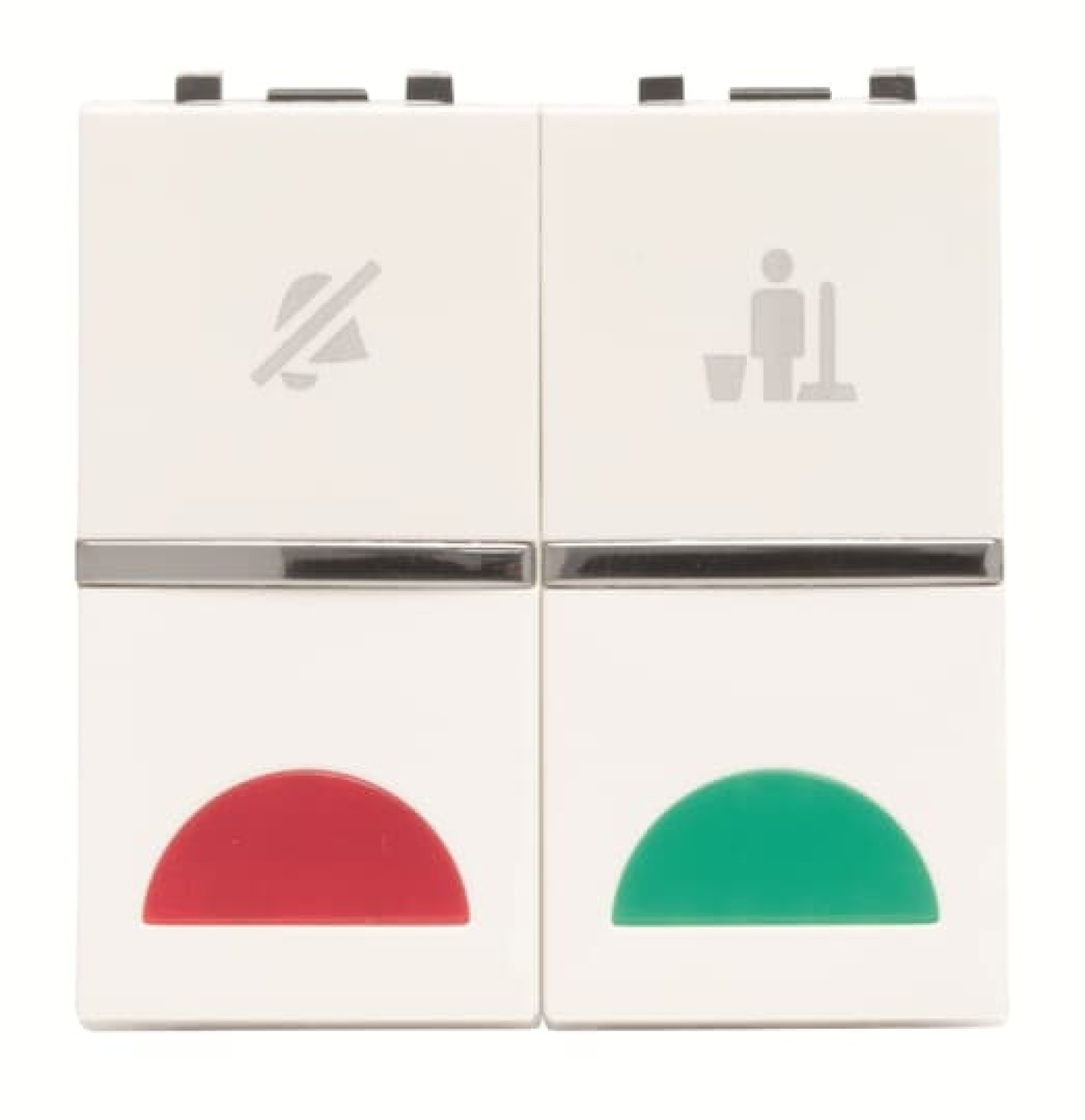 DNDMUR room with LED exchangeable 2 rocker White - Zenit