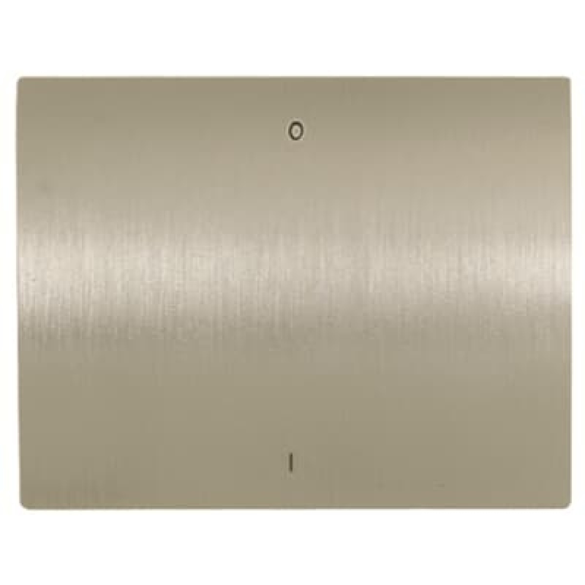 Cover switch 0I Characters 0 and 1 for Switchpush button, Single rocker Aluminium - Olas