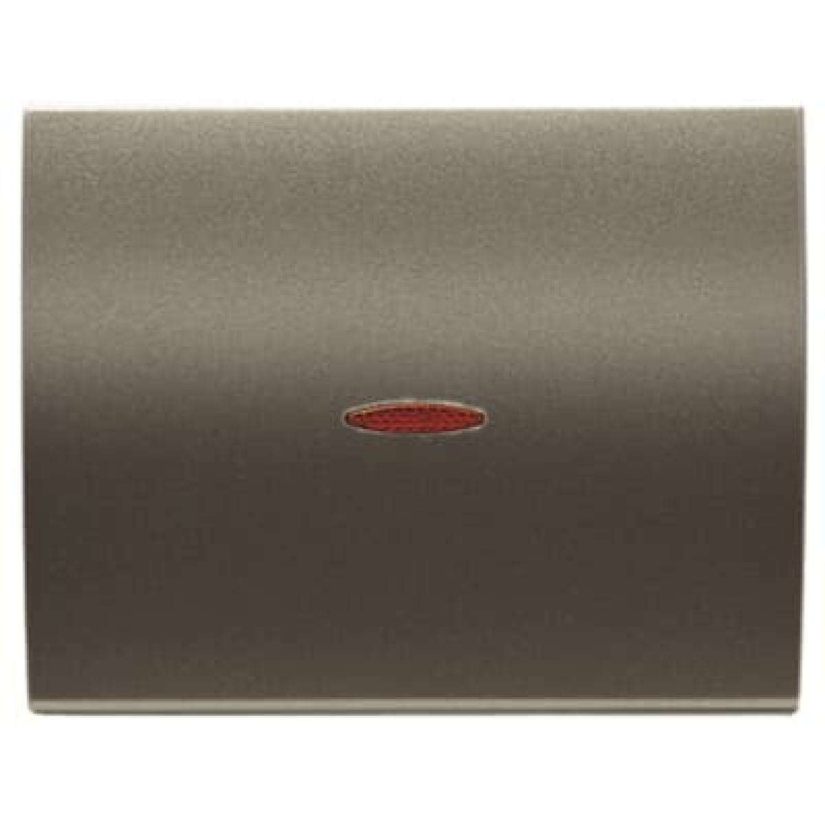 Cover switch windicator Without imprint for Switchpush button, Single rocker Aluminium - Olas