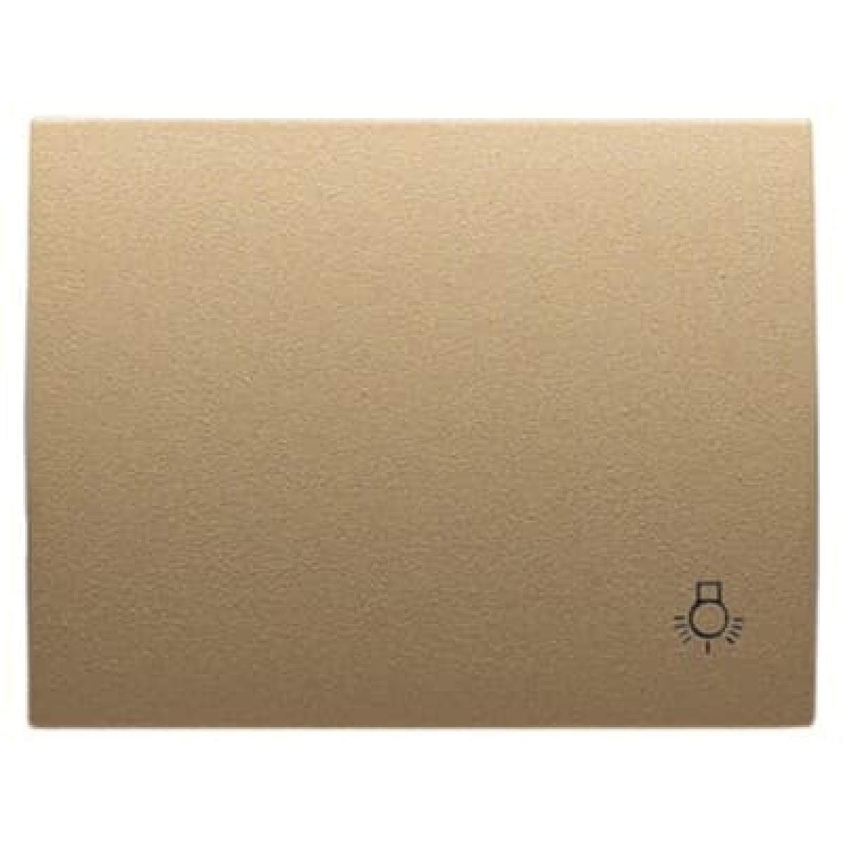 Cover push button wlight symbol Symbol "light" for Switchpush button, Single rocker Beige - Olas