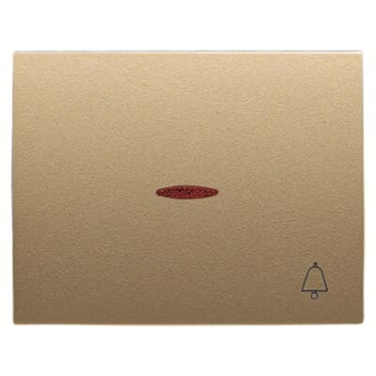 Cover push button wbell sym & indicator Symbol "bell" for Switchpush button, Single rocker Beige - Olas