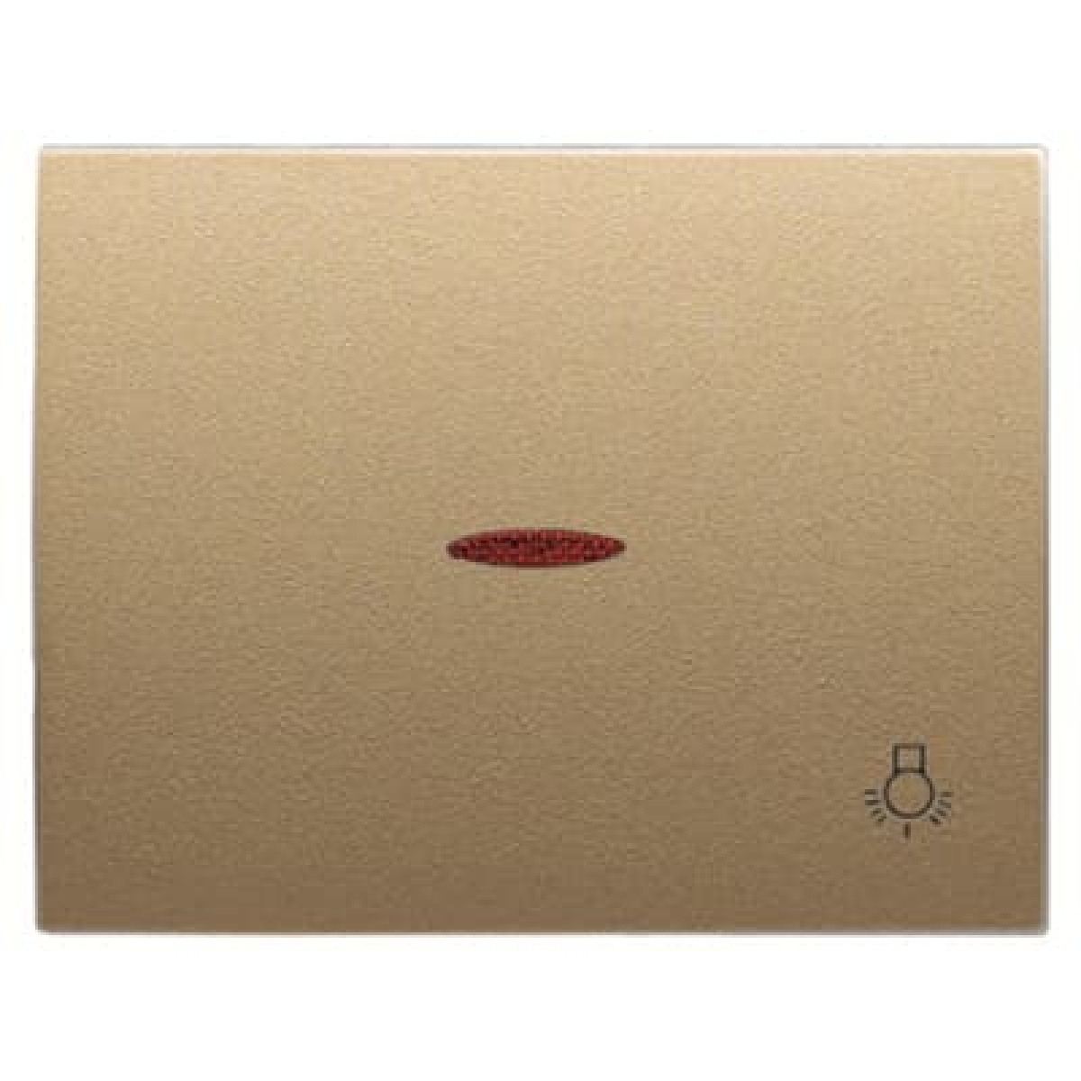 Cover push button wlight sym & indic. Symbol "light" for Switchpush button, Single rocker Beige - Olas