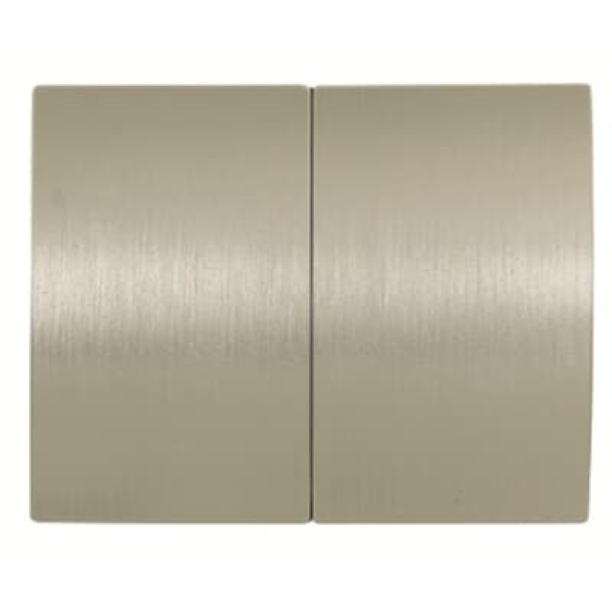 Cover double switchpush Without imprint for Switchpush button, Two-part rocker Aluminium - Olas