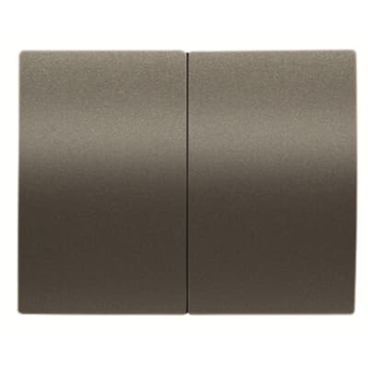 Cover double switchpush Without imprint for Switchpush button, Two-part rocker Aluminium - Olas