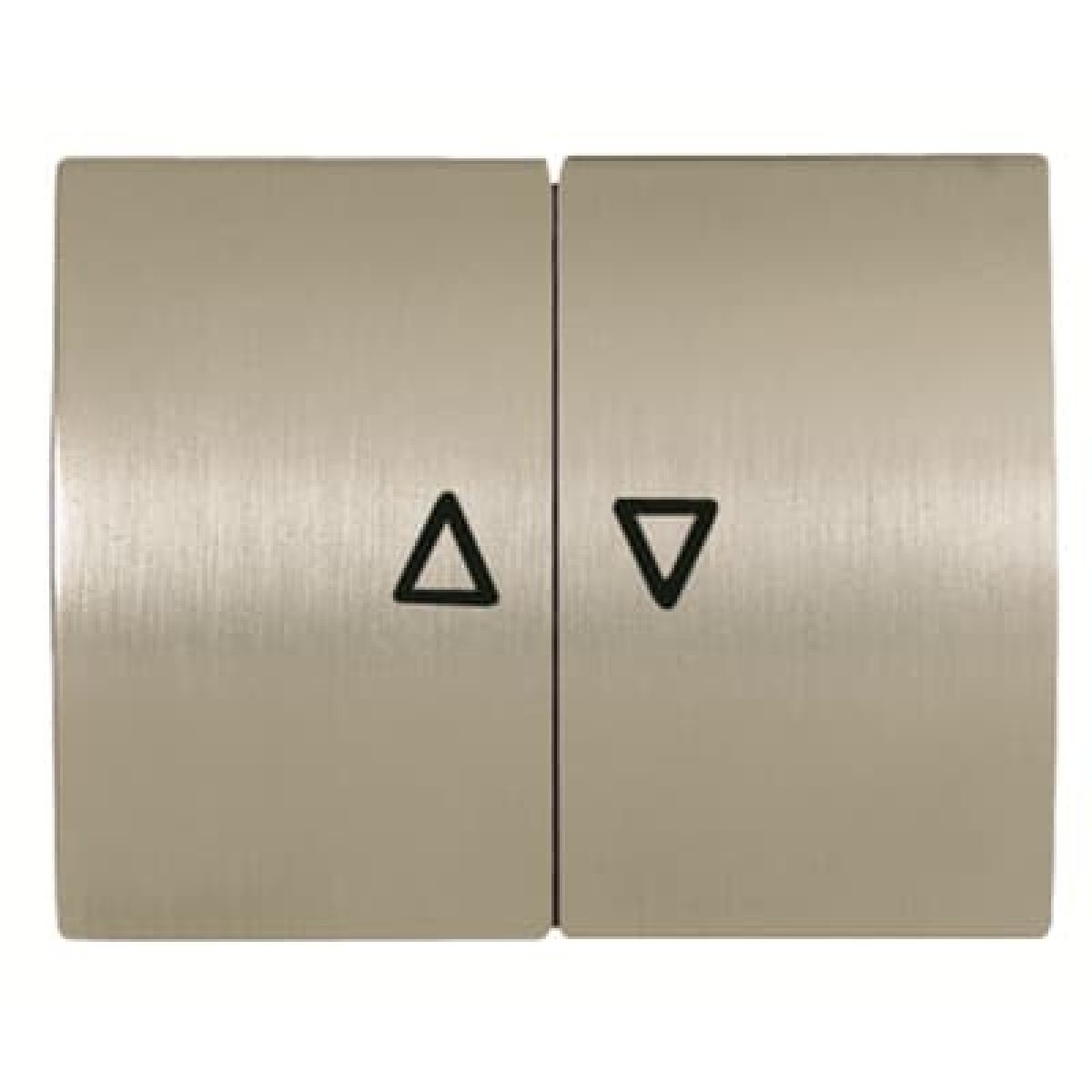 Cover blind control Symbol "arrows" for Venetian blind, Two-part rocker Aluminium - Olas