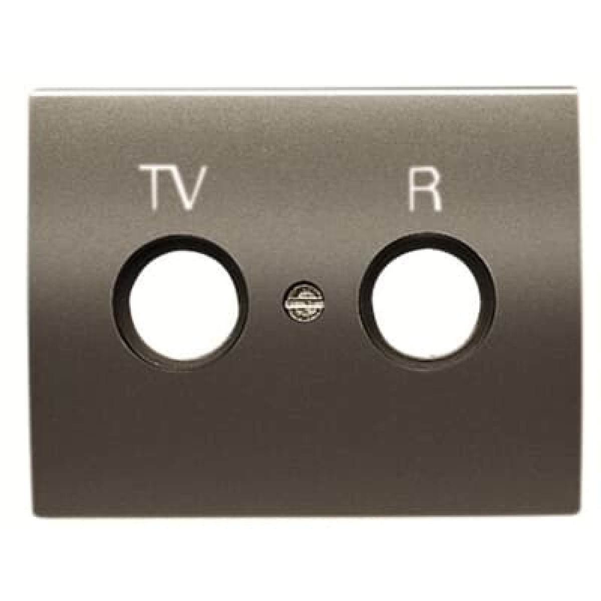 Cover TV-R SAT 1 gang Aluminium - Olas
