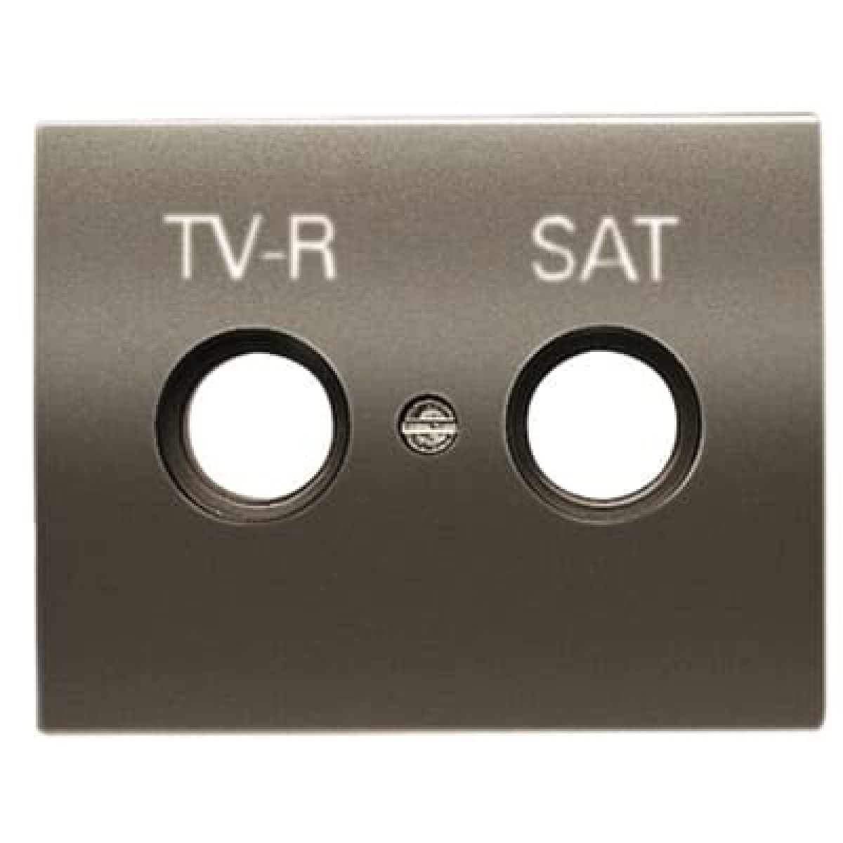 Cover TV-RSAT SAT 1 gang Aluminium - Olas