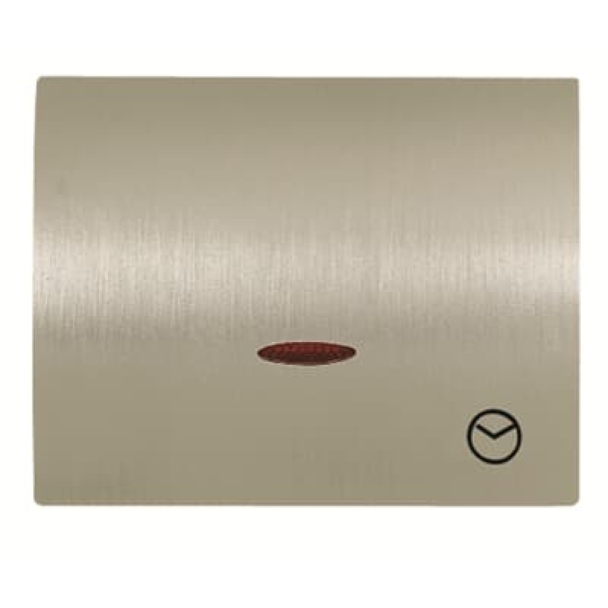 Cover time delayed switch Time indication for Time switch Single push button Aluminium - Olas