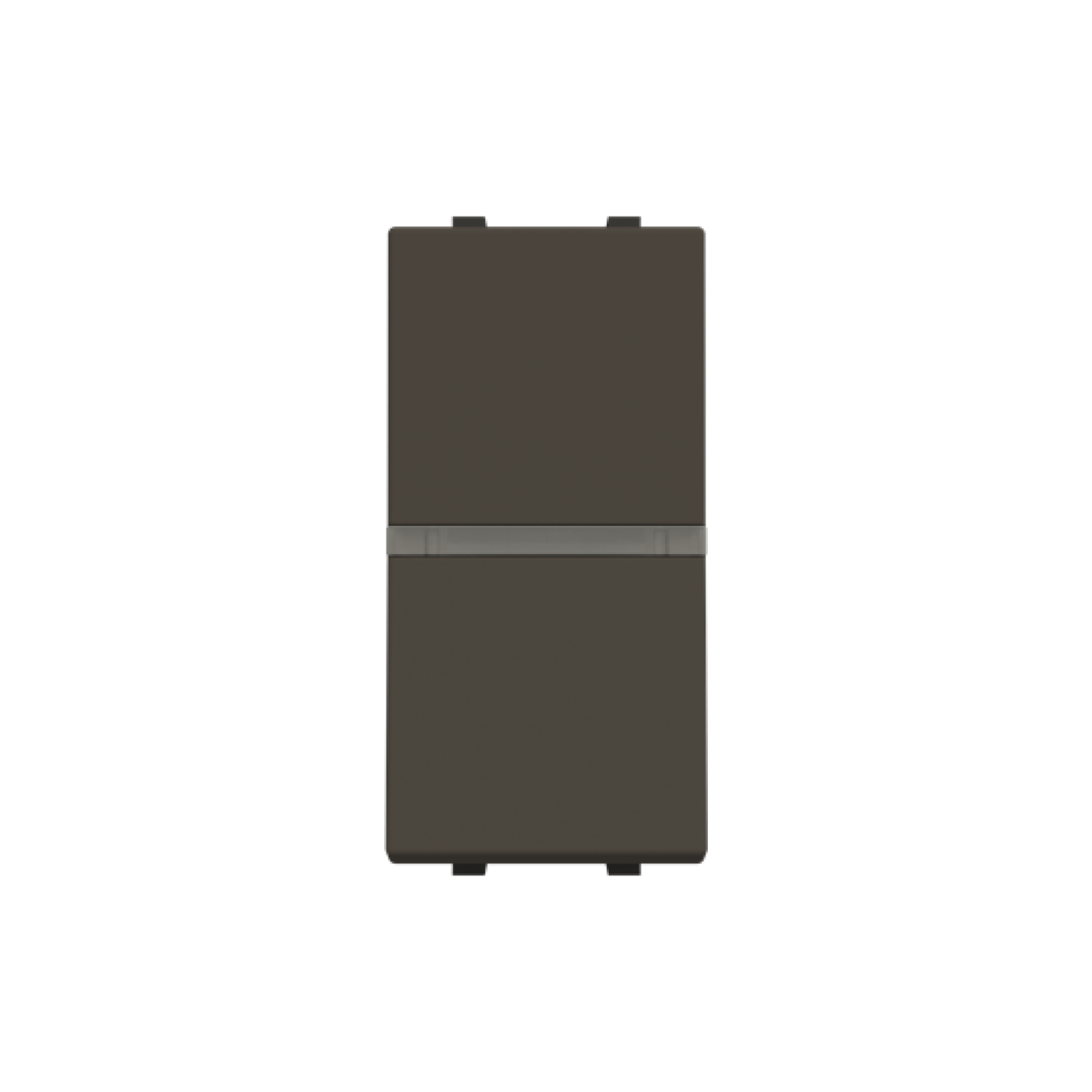 Insertcover Rockerbutton, Off switch 1-pole with LED exchangeable Anthracite - Zenit