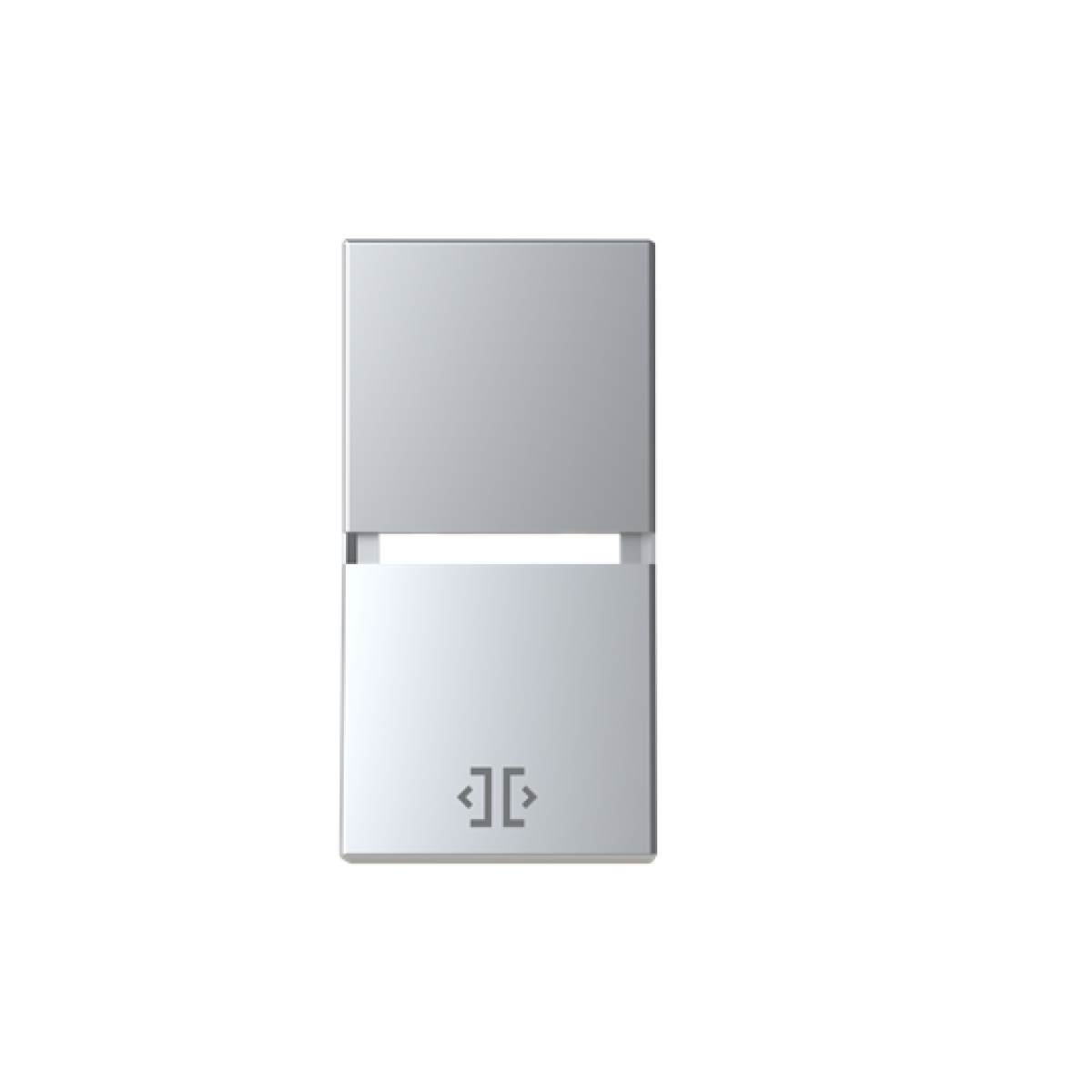 Rocker Open symbol for Switchpush button, One-part rocker Silver - Zenit