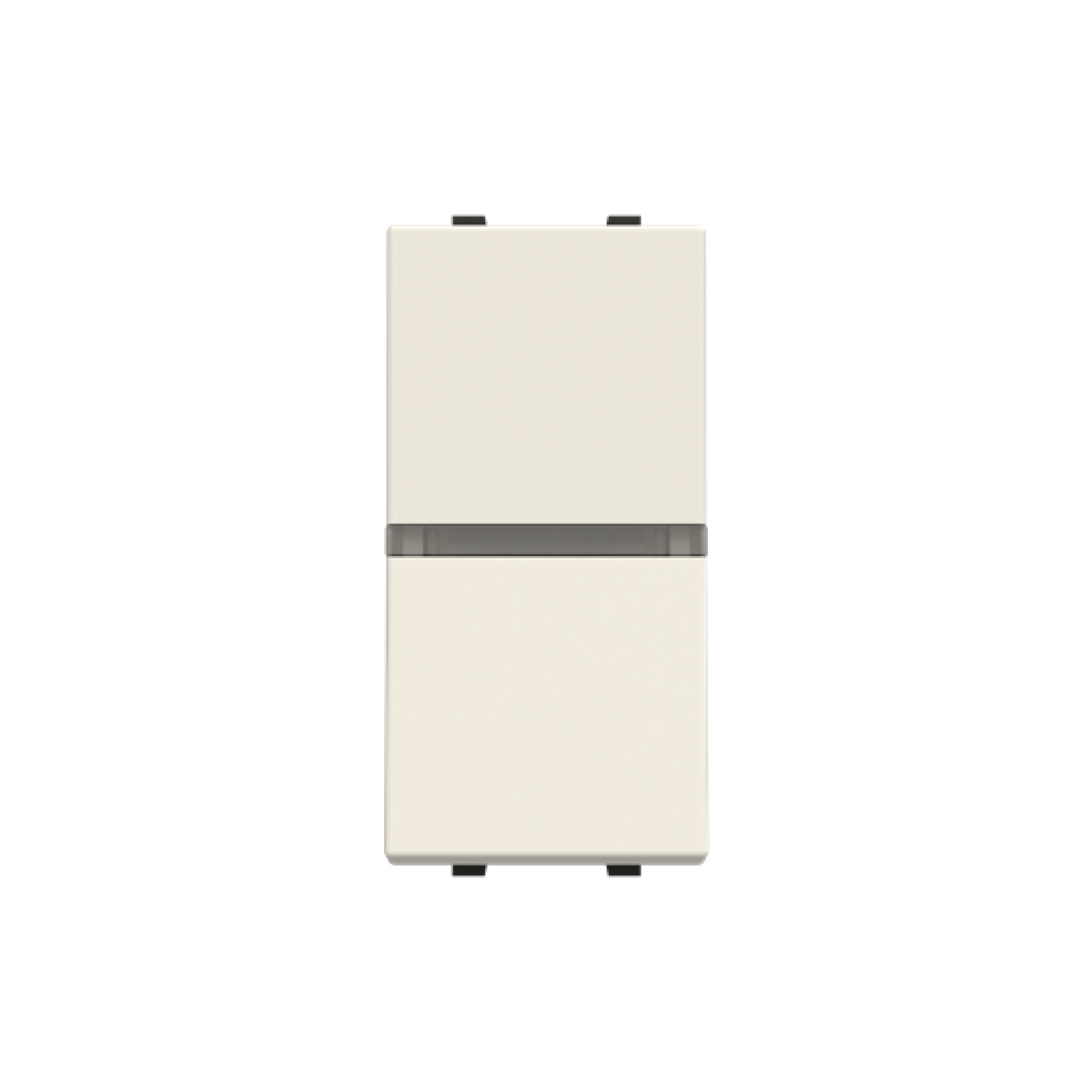 Insertcover Rockerbutton, Off switch 1-pole with LED exchangeable White - Zenit