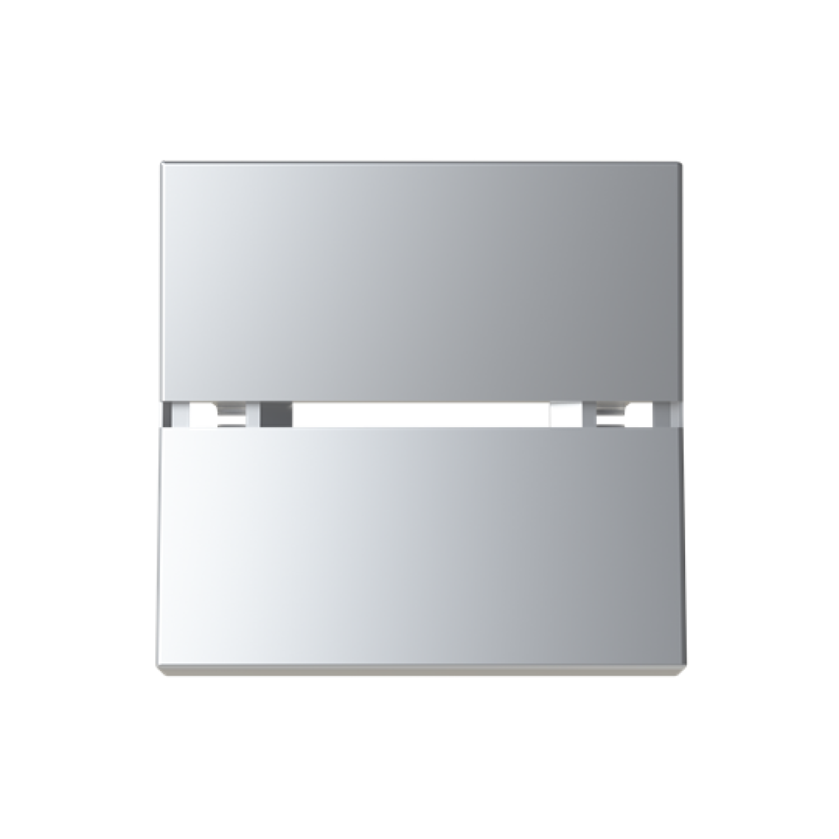 Rocker Without imprint for Switchpush button, Two-part rocker Silver - Zenit