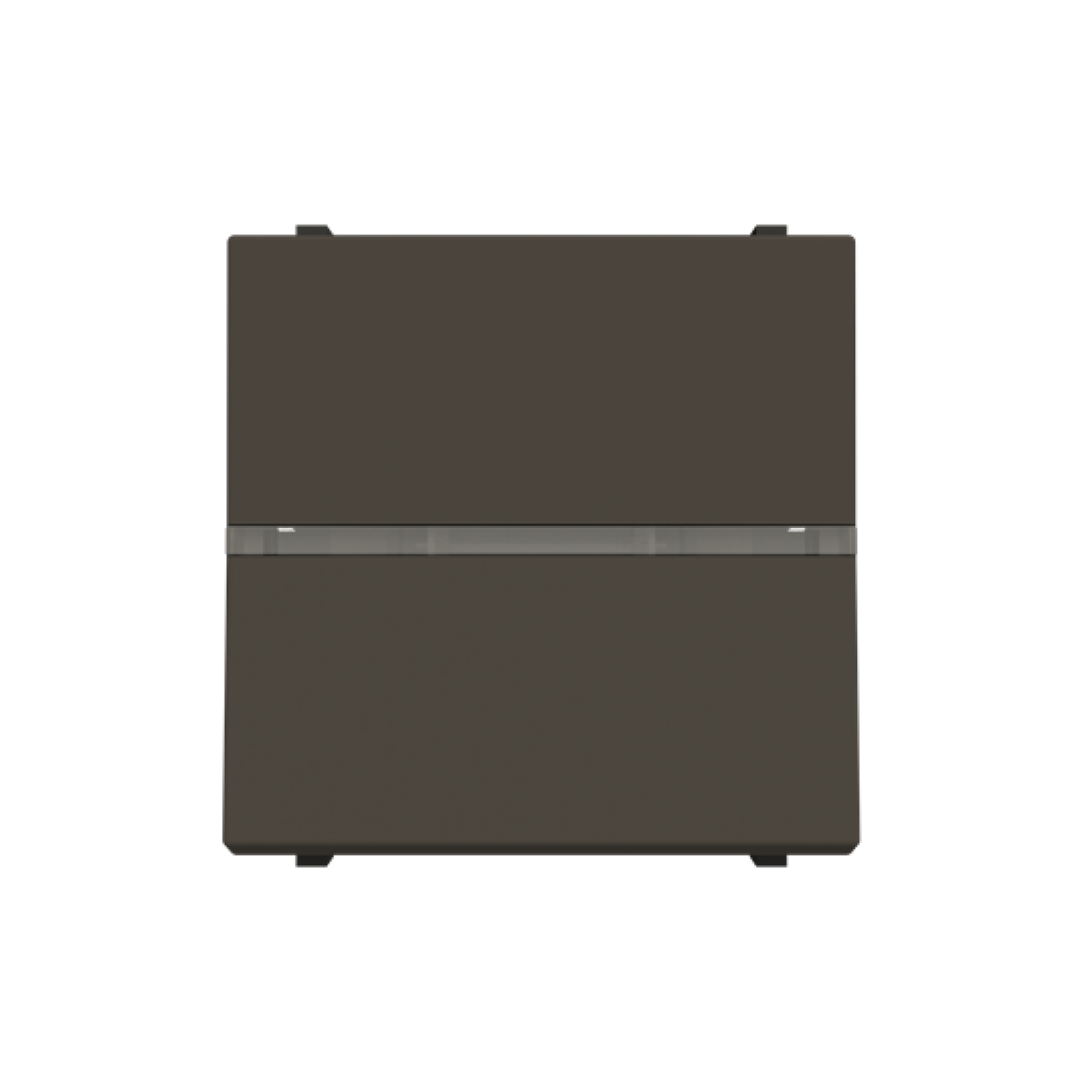 Insertcover Rockerbutton, Off switch 1-pole with LED exchangeable Anthracite - Zenit