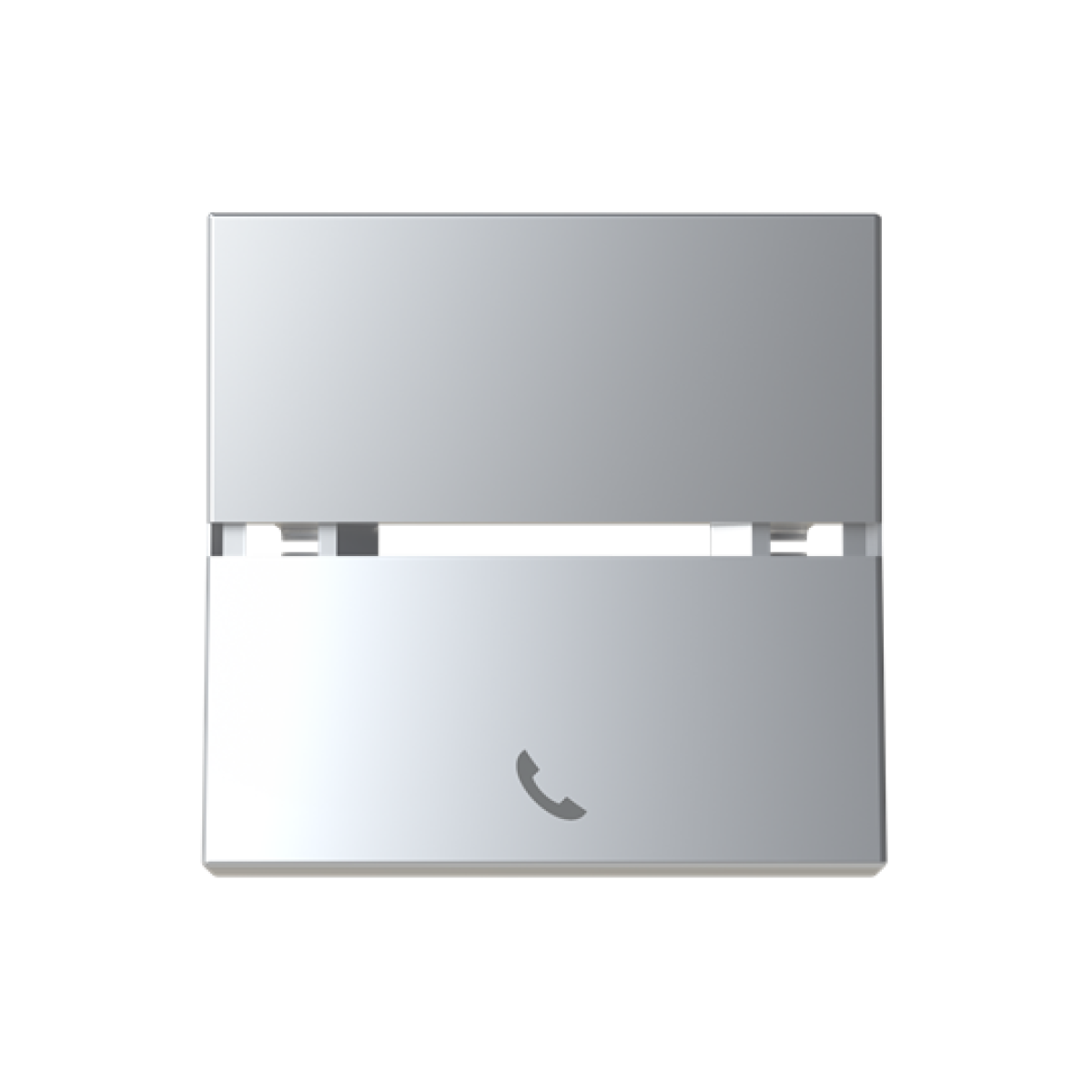 Rocker Telephone symbol for Switchpush button, Two-part rocker Silver - Zenit