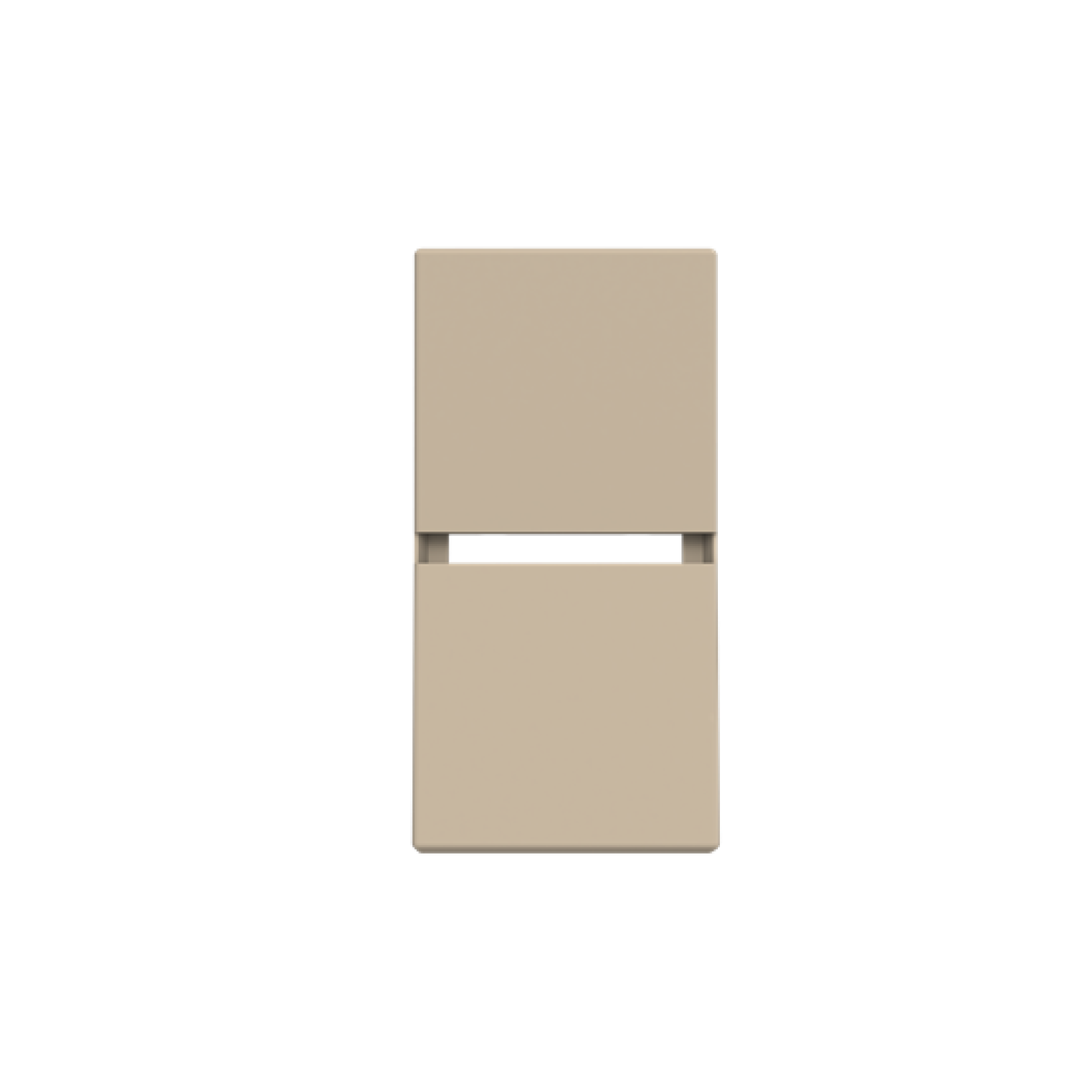 Rocker cover None for Switchpush button, Single rocker Champagne - Zenit