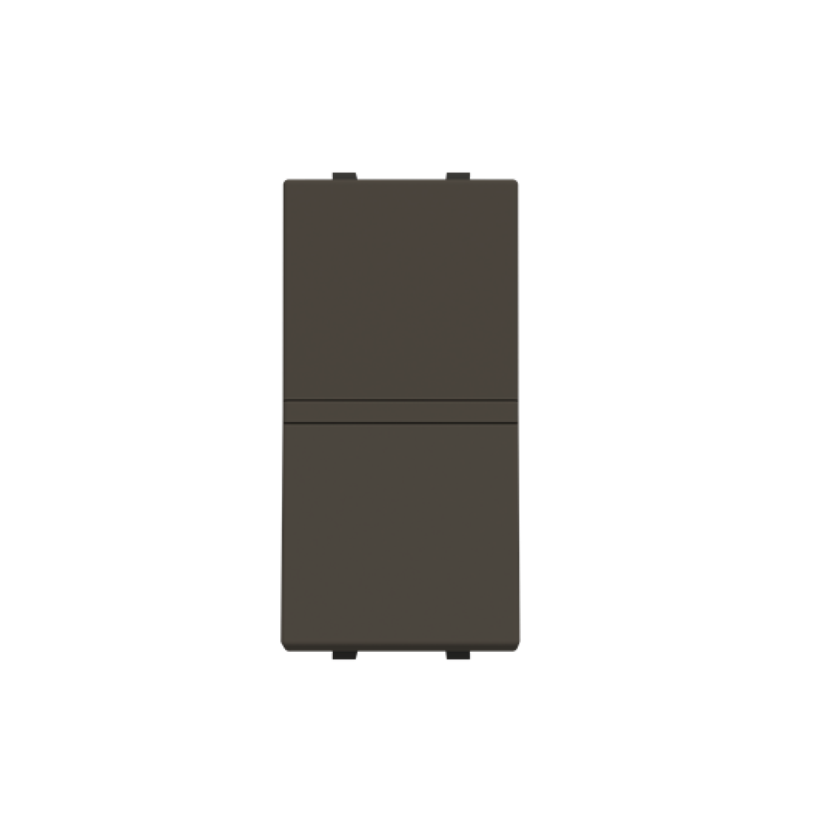 Insertcover Rockerbutton, 2-pole switch with LED exchangeable Anthracite - Zenit