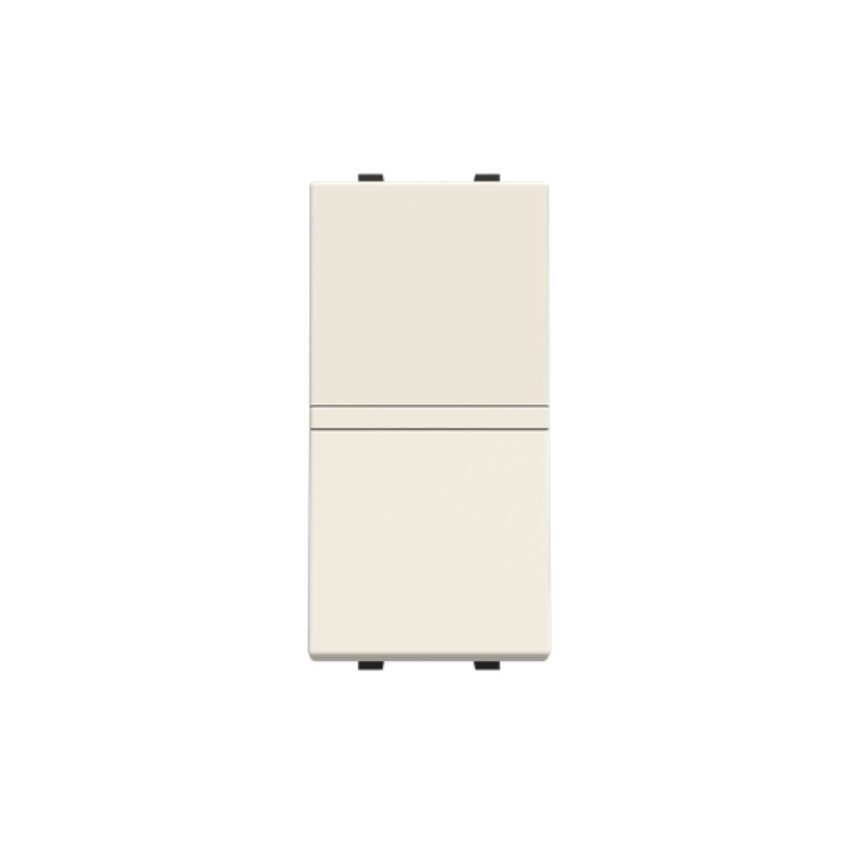 Insertcover Rockerbutton, Two-way switch with LED exchangeable White - Zenit