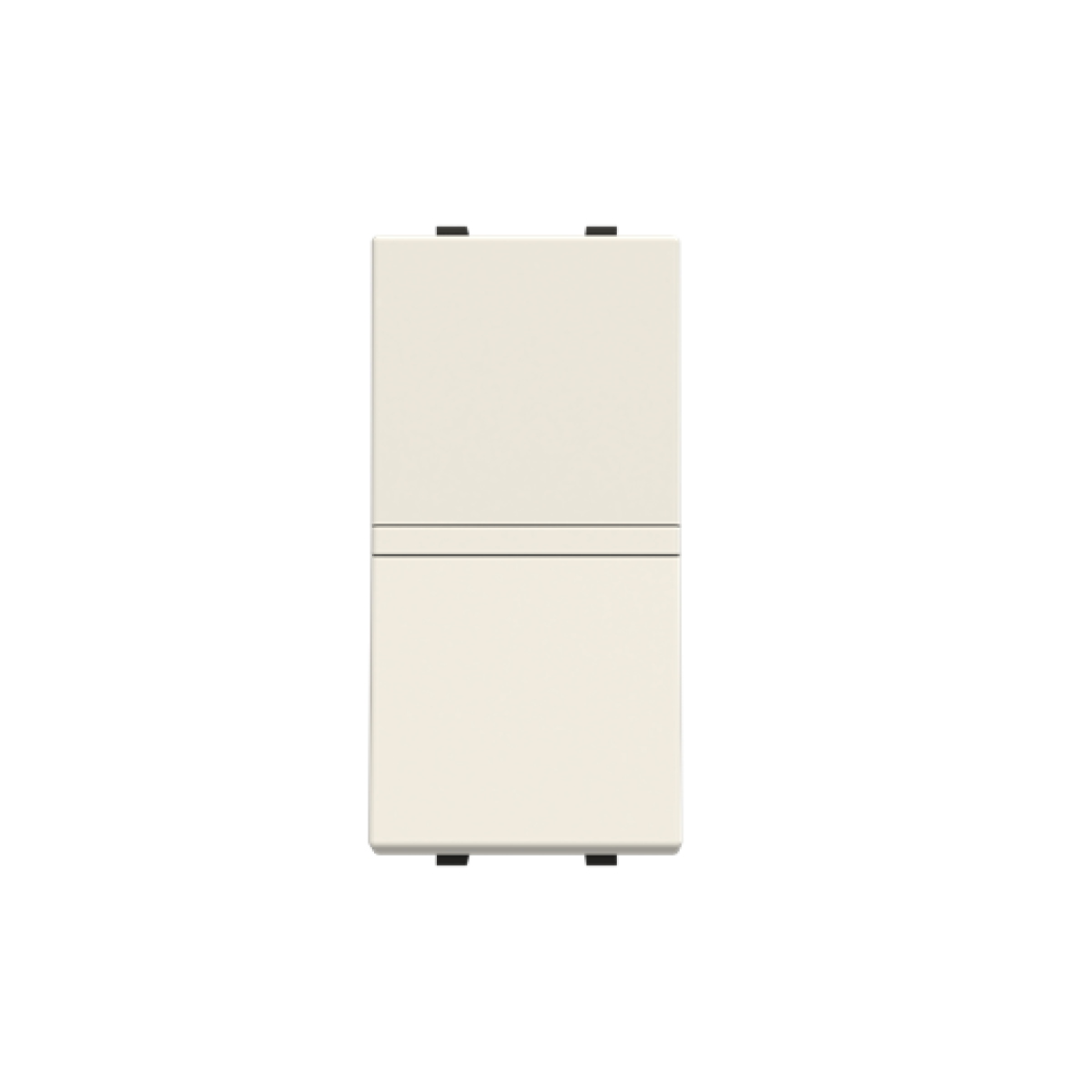 Insertcover Rockerbutton, 2-pole switch with LED exchangeable White - Zenit