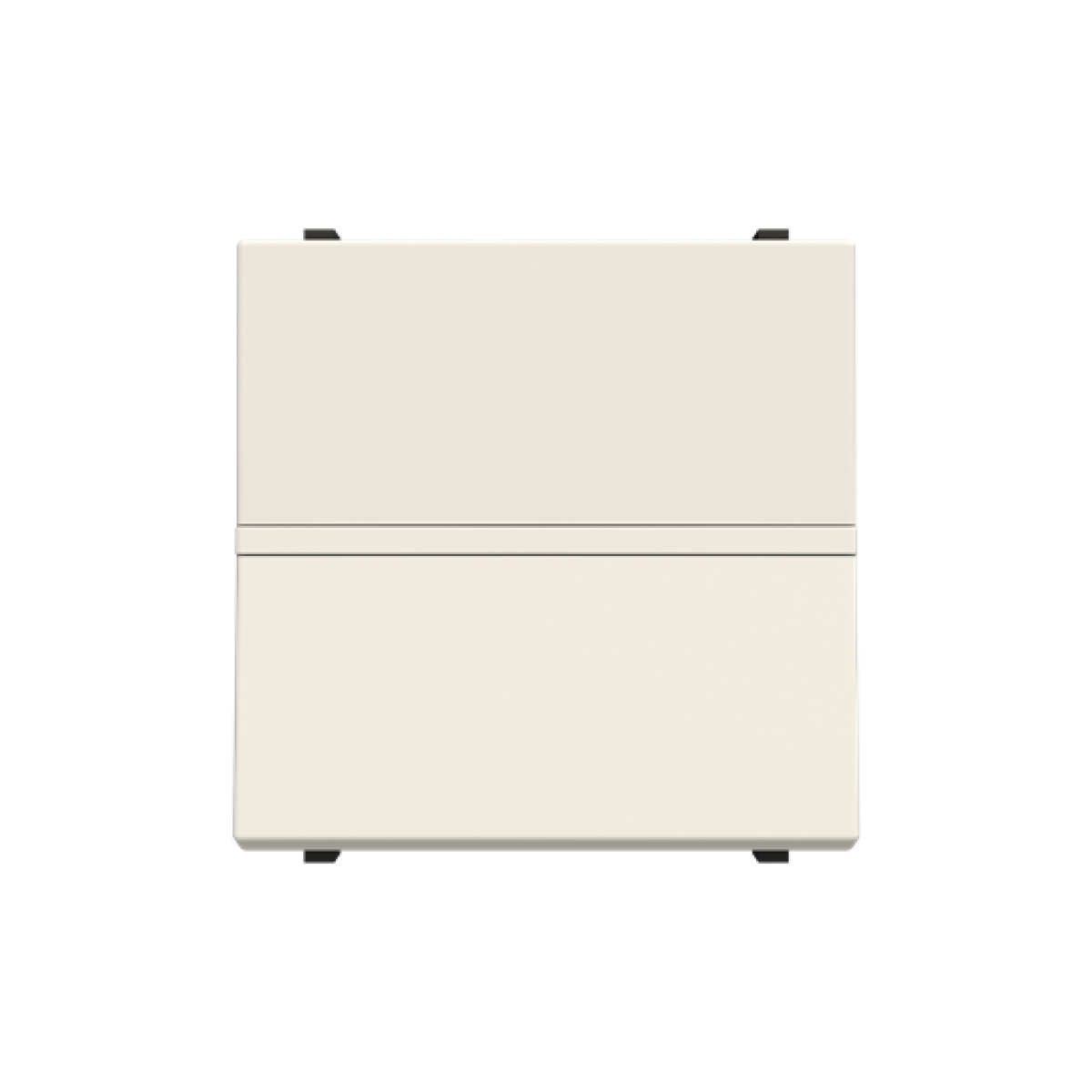 Insertcover Without imprint Push button, Single push button 1P 1NO 0NC 1CO White - Zenit