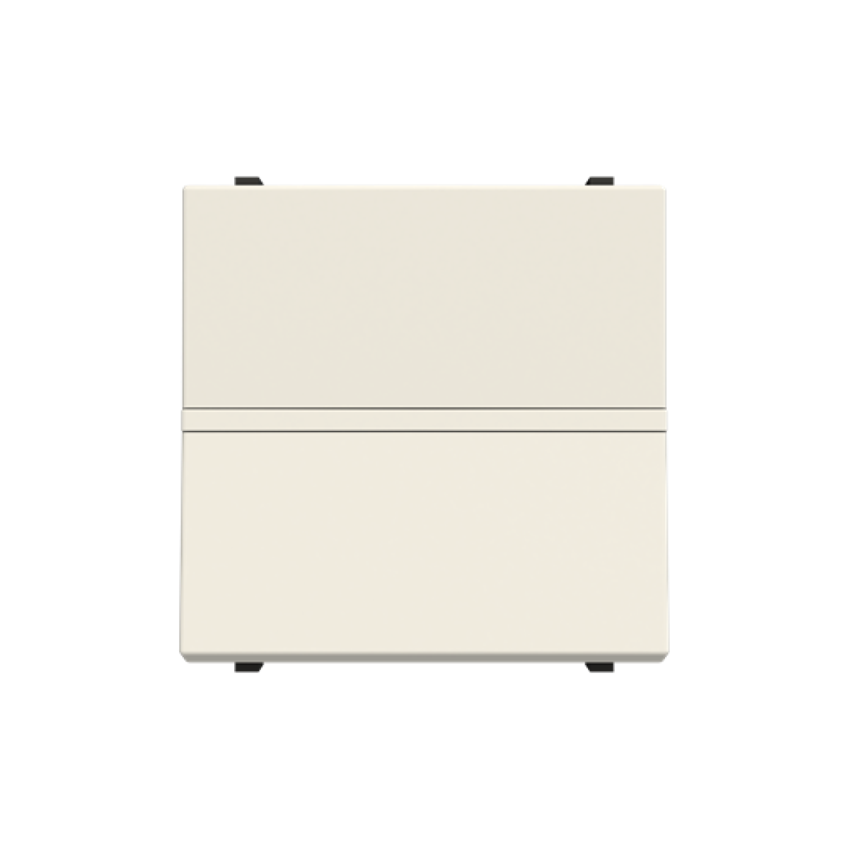 Insertcover Without imprint Push button, Single push button 1P 0NO 1NC 1CO White - Zenit