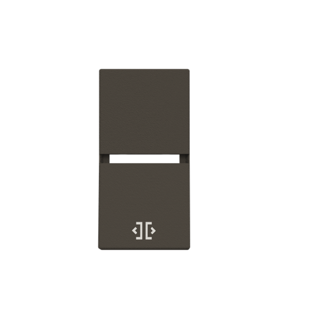 Rocker Open symbol for Switchpush button, One-part rocker Anthracite - Zenit