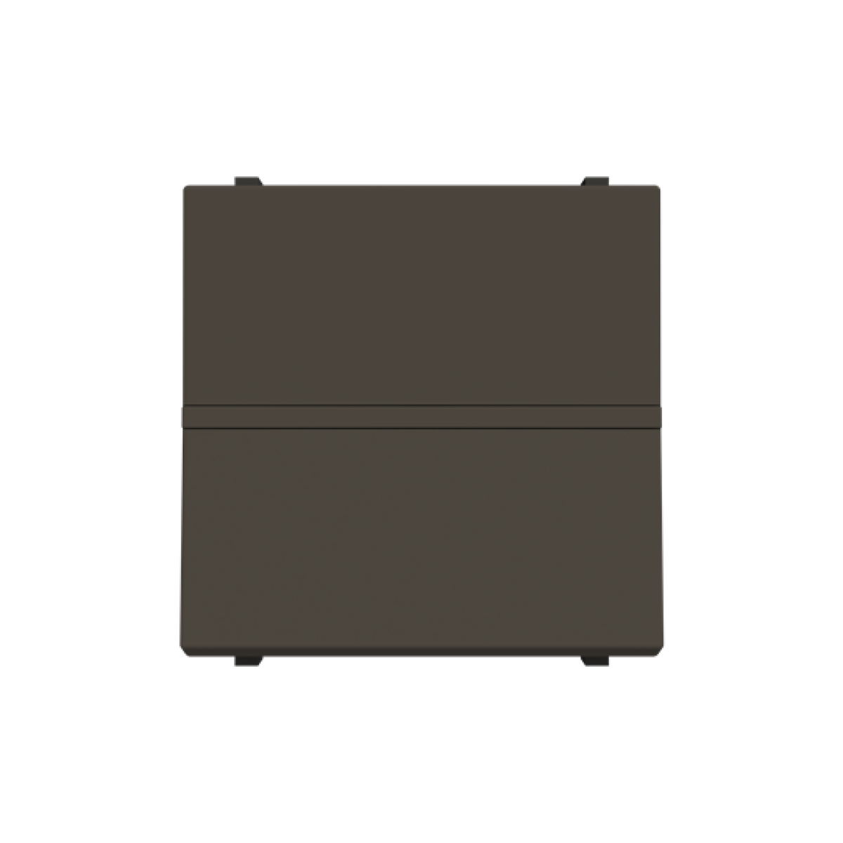 Insertcover Without imprint Push button, Single push button 1P 1NO 0NC 1CO Anthracite - Zenit