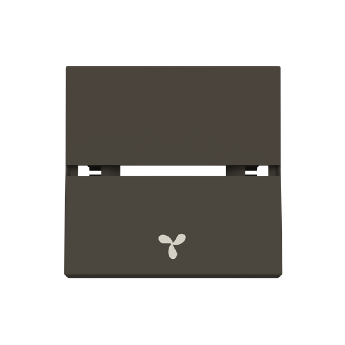 Rocker Fan symbol for Cooling, Two-part rocker Anthracite - Zenit