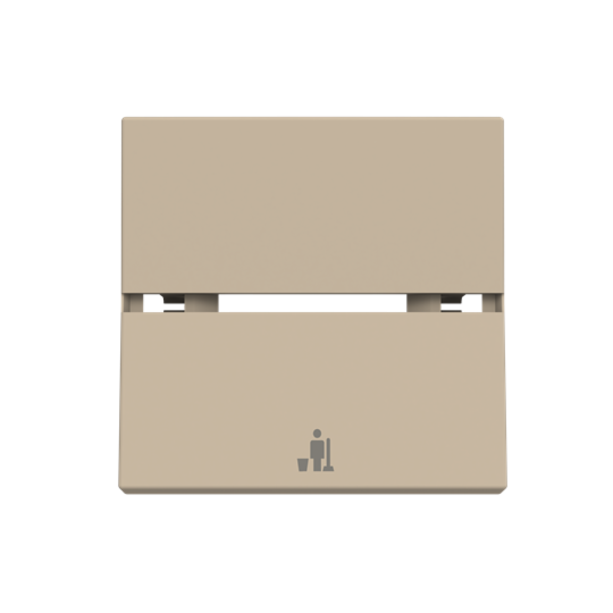 Rocker cover MUR symbol for Switchpush button, Two-part rocker Champagne - Zenit