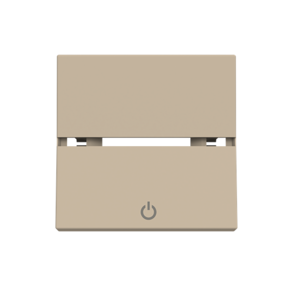 Rocker cover Off symbol for Switchpush button, Two-part rocker Champagne - Zenit