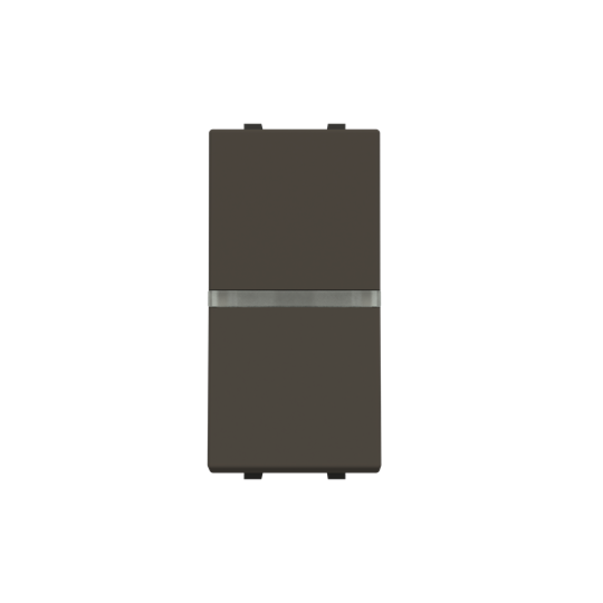 Insertcover Rockerbutton, Two-way switch with LED exchangeable Anthracite - Zenit