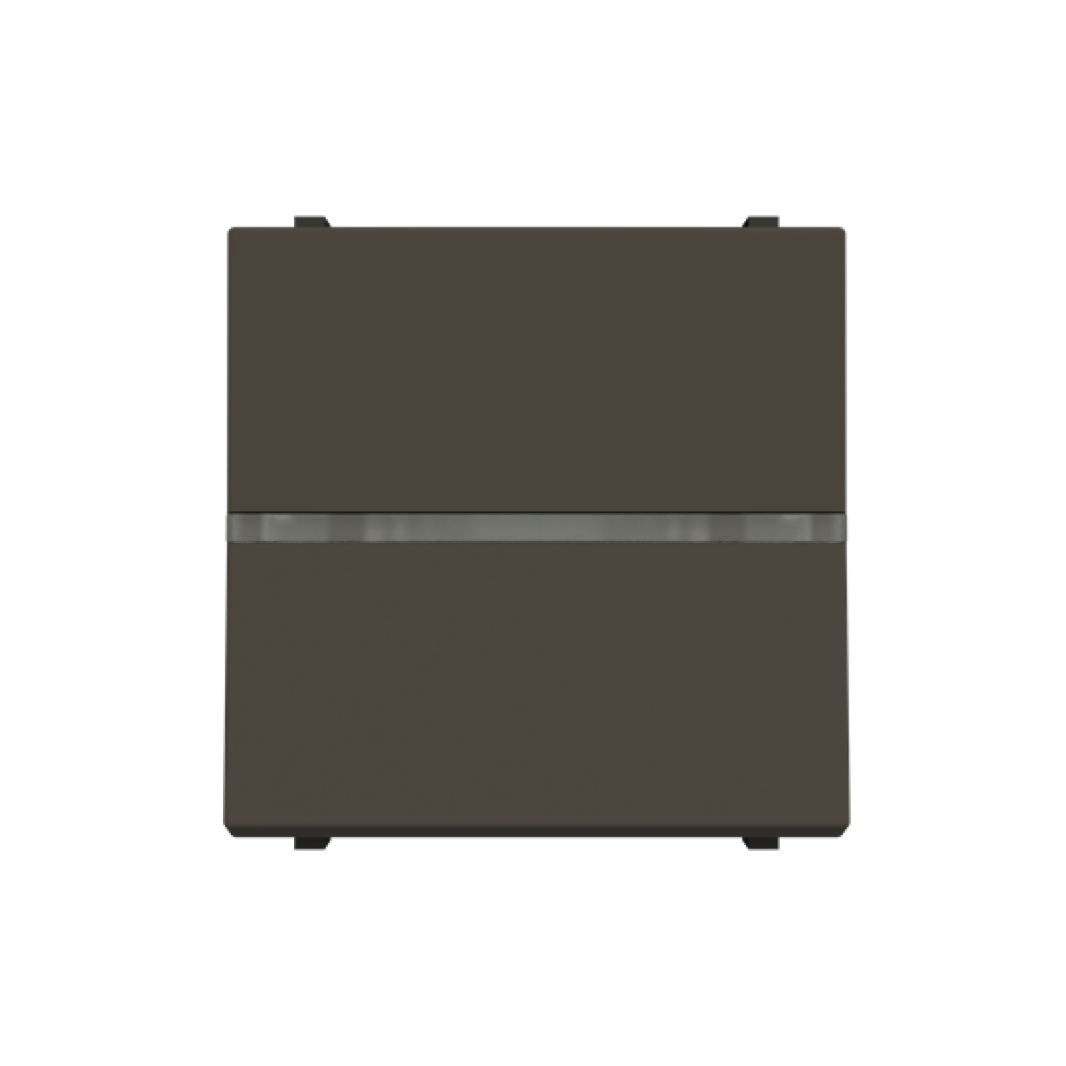 Insertcover Rockerbutton, Two-way switch with LED exchangeable Anthracite - Zenit