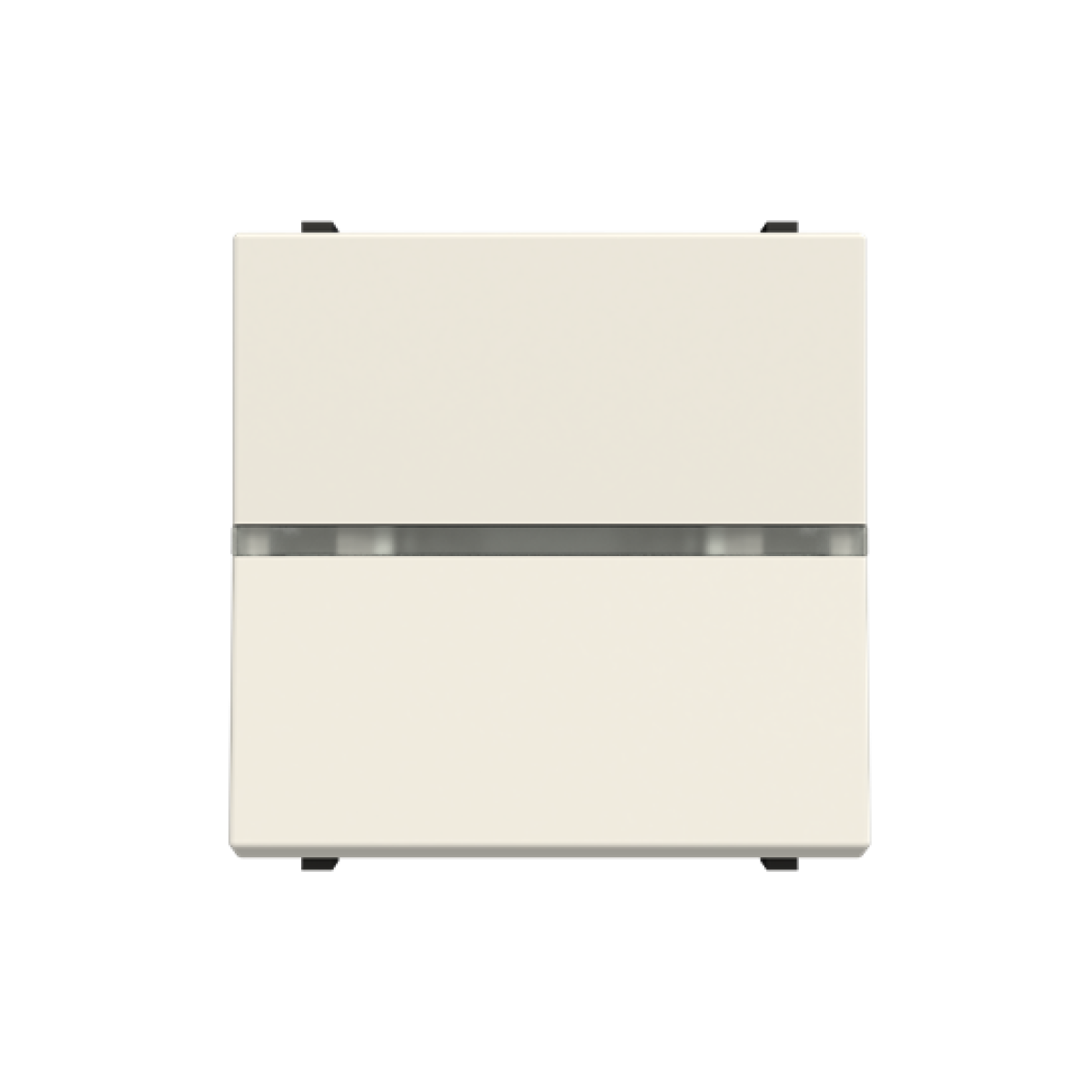 Insertcover Rockerbutton, Two-way switch with LED exchangeable White - Zenit