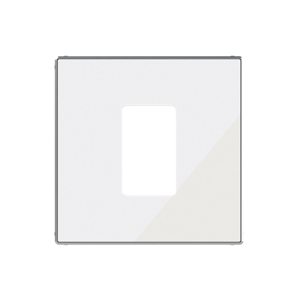 Cover plate White Glass - Sky Niessen