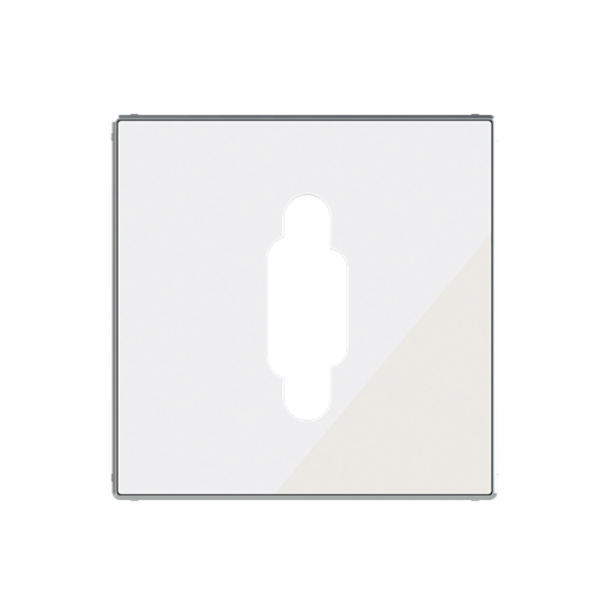 Cover plate VGA 1 gang White Glass - Sky Niessen