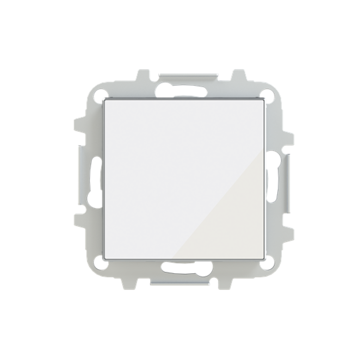 Cover Blind plate with Without imprint White Glass - Sky Niessen