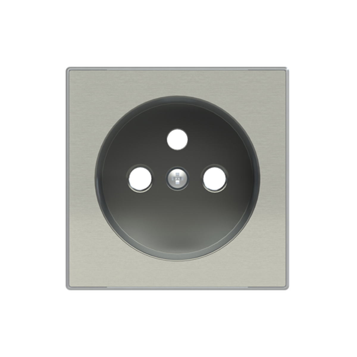 Cover socket outlet Without imprint Stainless steel - Sky Niessen