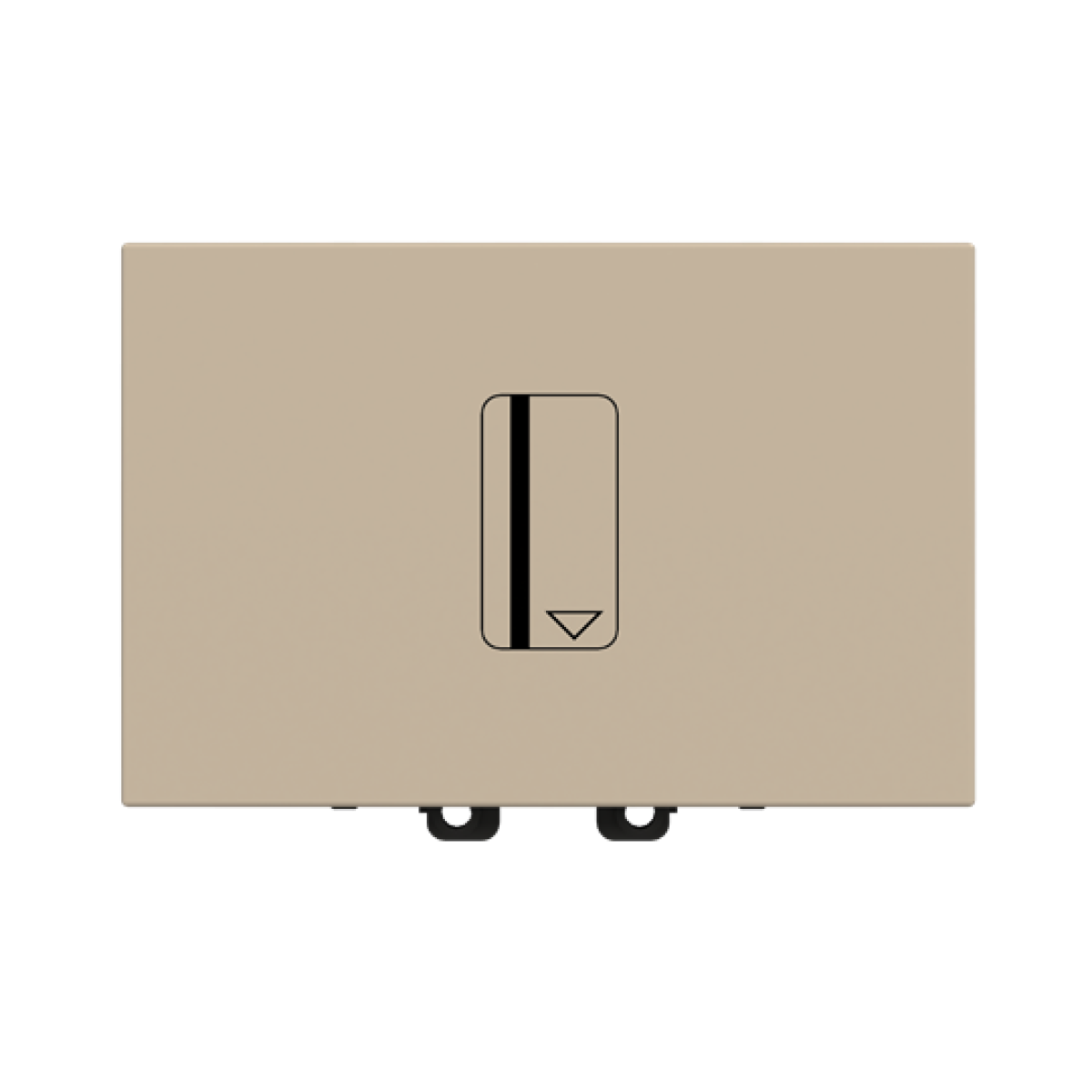 Card switch with LED exchangeable Champagne - Zenit