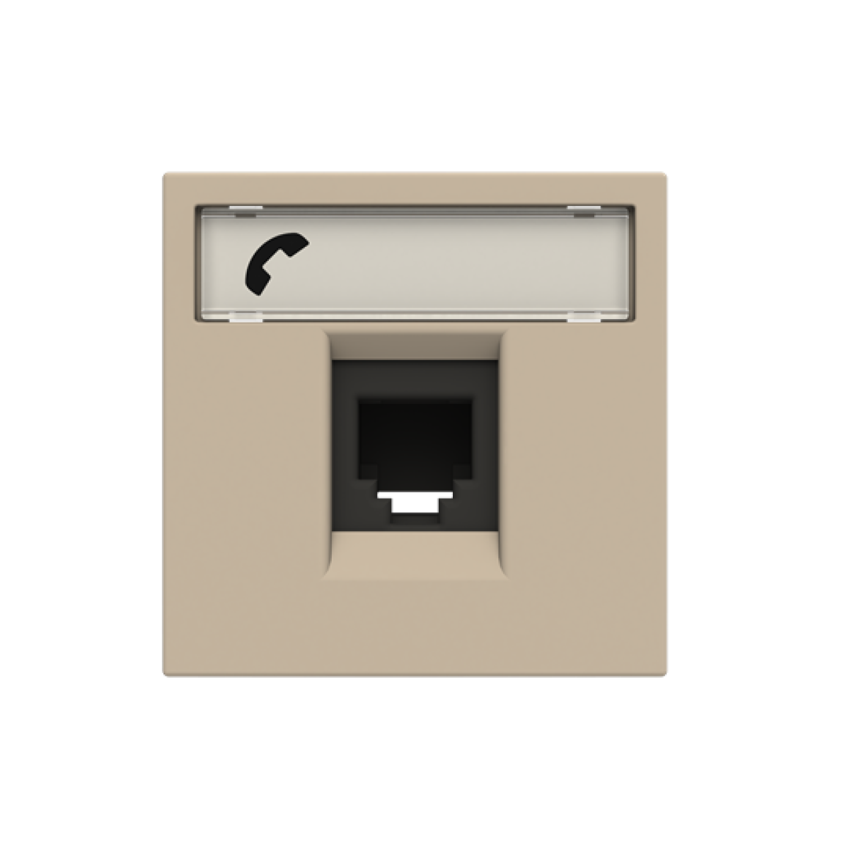 Telephone outlet Telephone 1 gang Champagne - Zenit