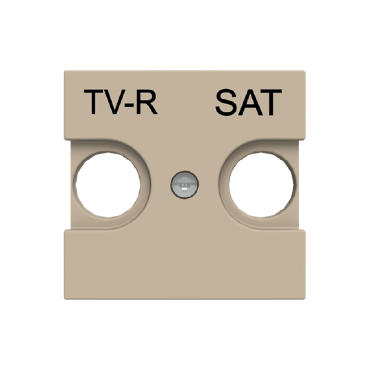 Cover plate SAT 2 gang Champagne - Zenit