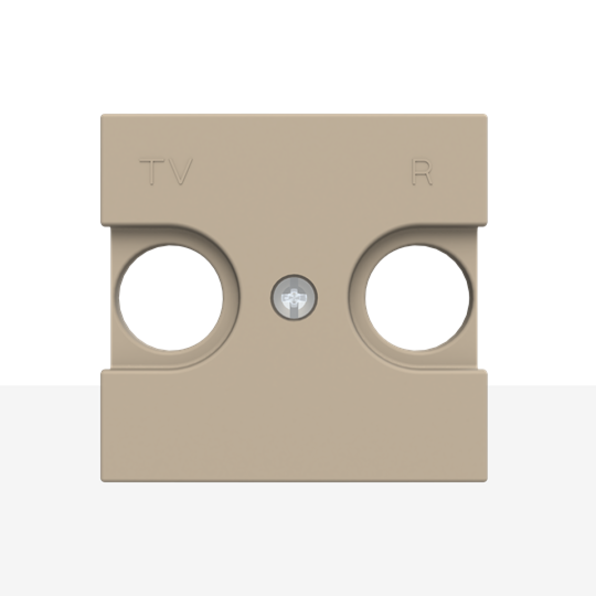 Cover plate SAT 1 gang Champagne - Zenit