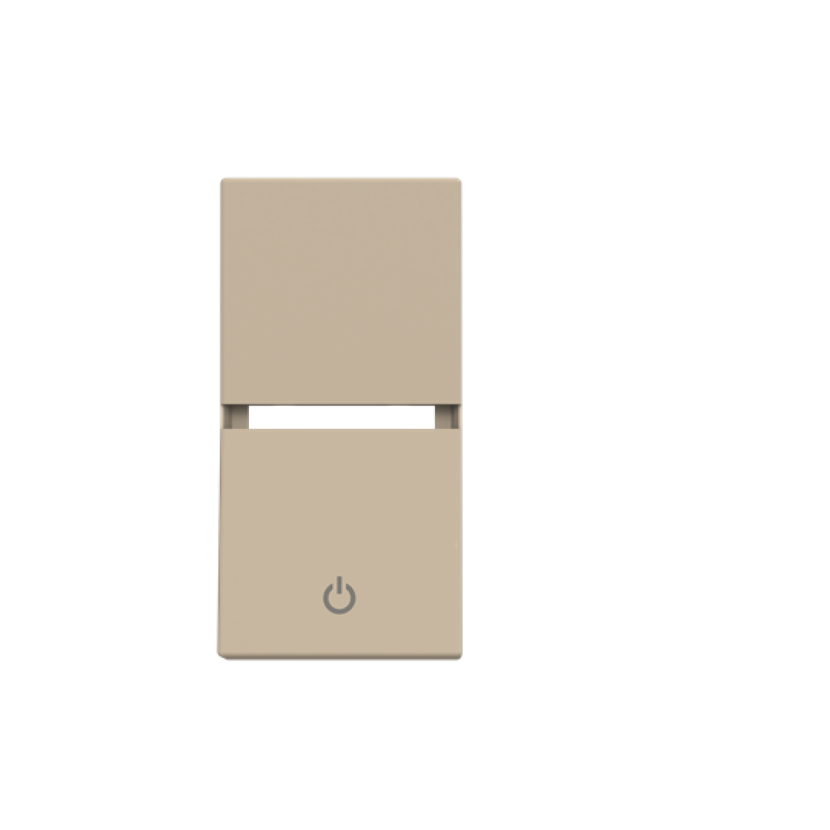 Rocker cover Off symbol for Switchpush button, Single rocker Champagne - Zenit