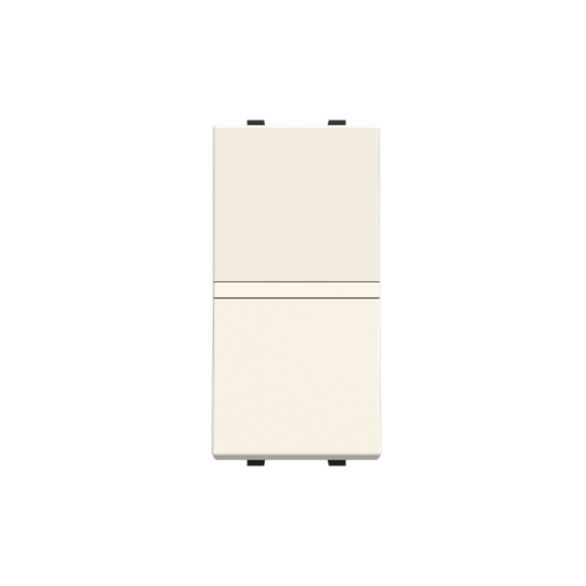 Insertcover Rockerbutton, Intermediate switch with LED exchangeable White - Zenit