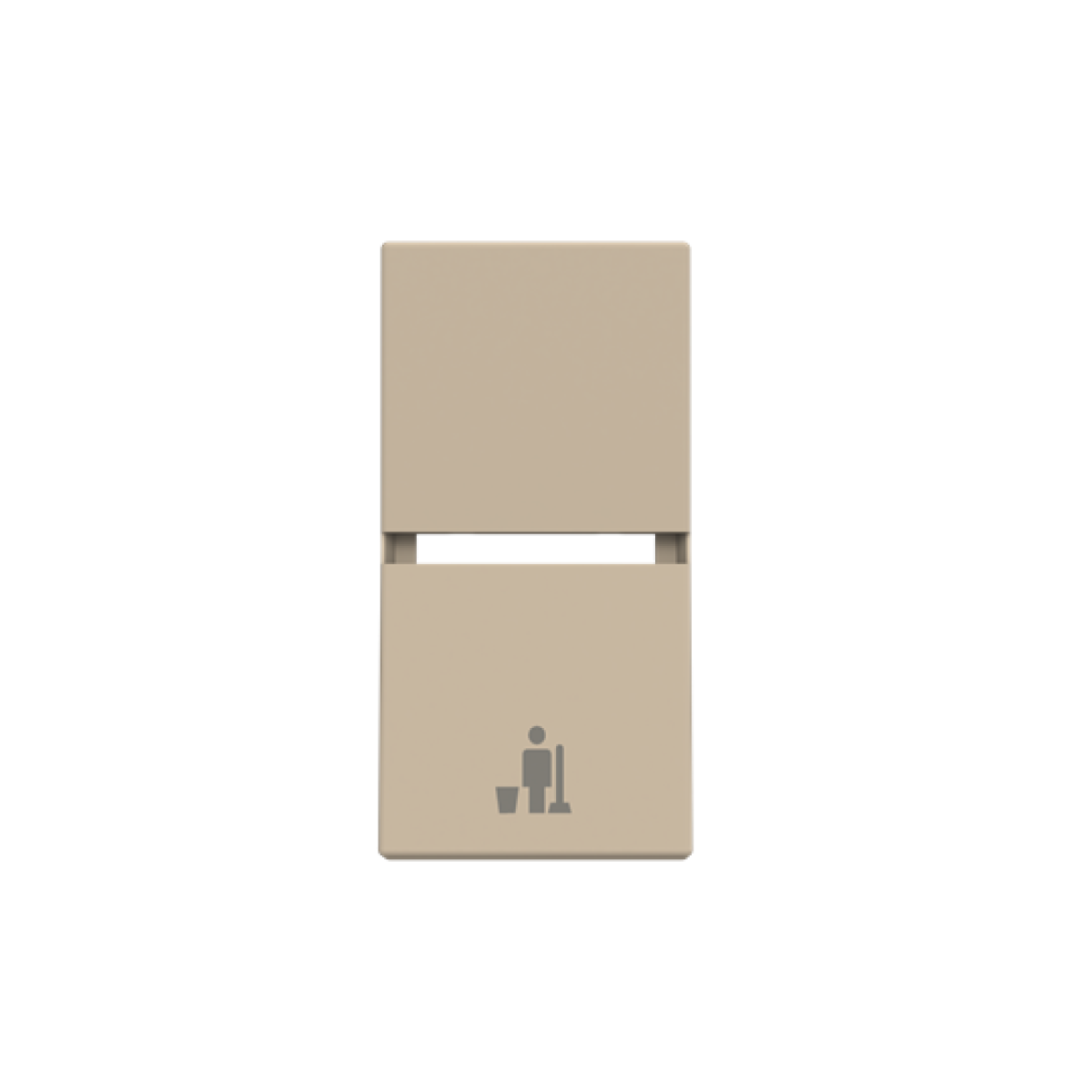 Rocker cover MUR symbol for Switchpush button, Single rocker Champagne - Zenit