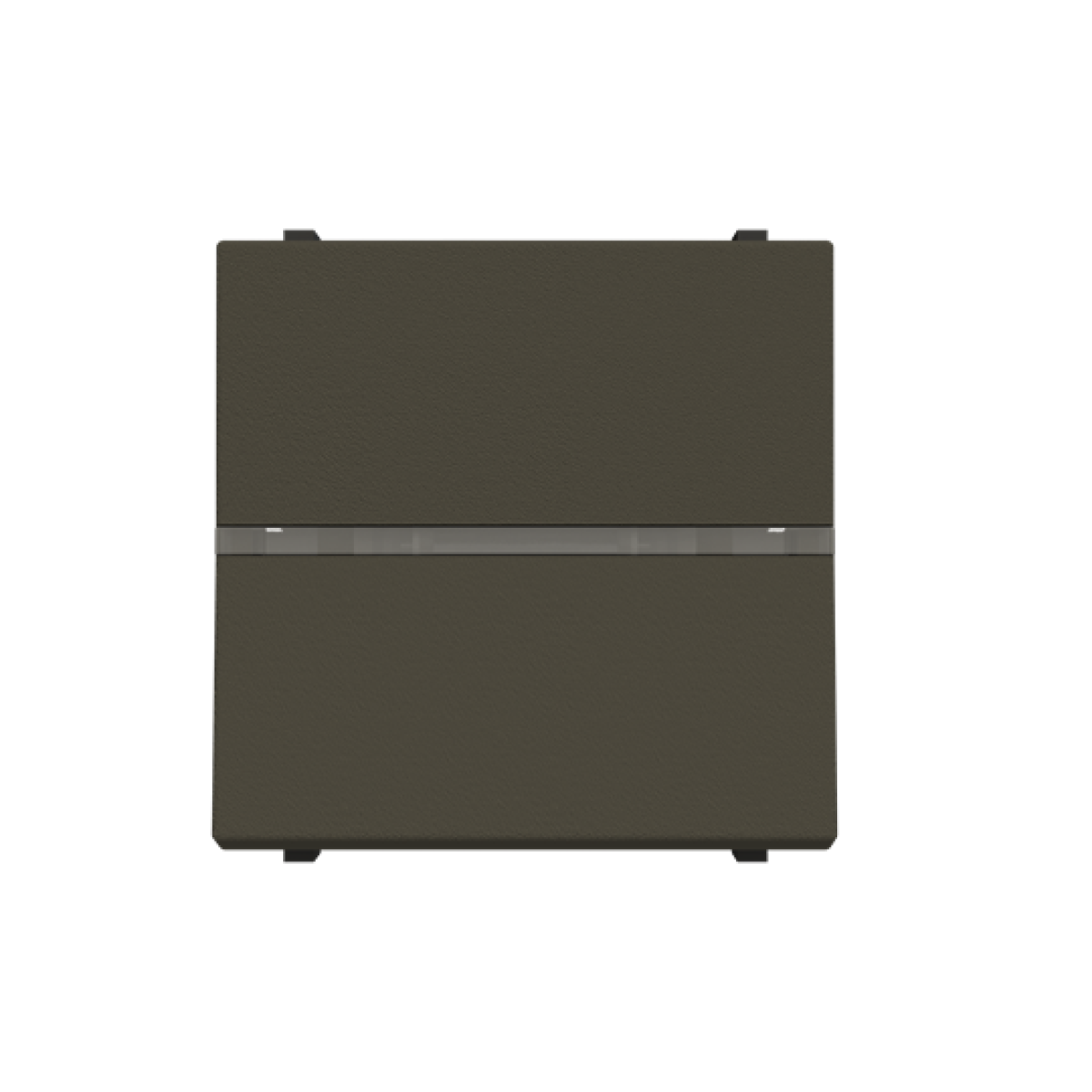 Insertcover Without imprint Push button, Single push button 1P 1NO 0NC 1CO Anthracite - Zenit