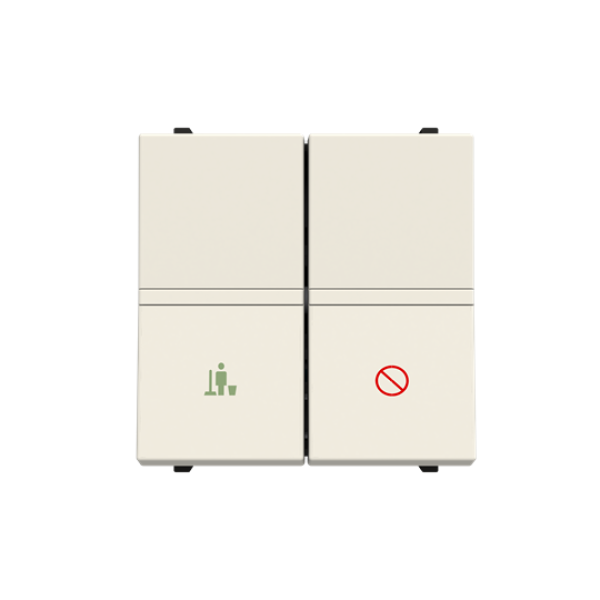 DNDMUR room with LED exchangeable 2 rocker White - Zenit