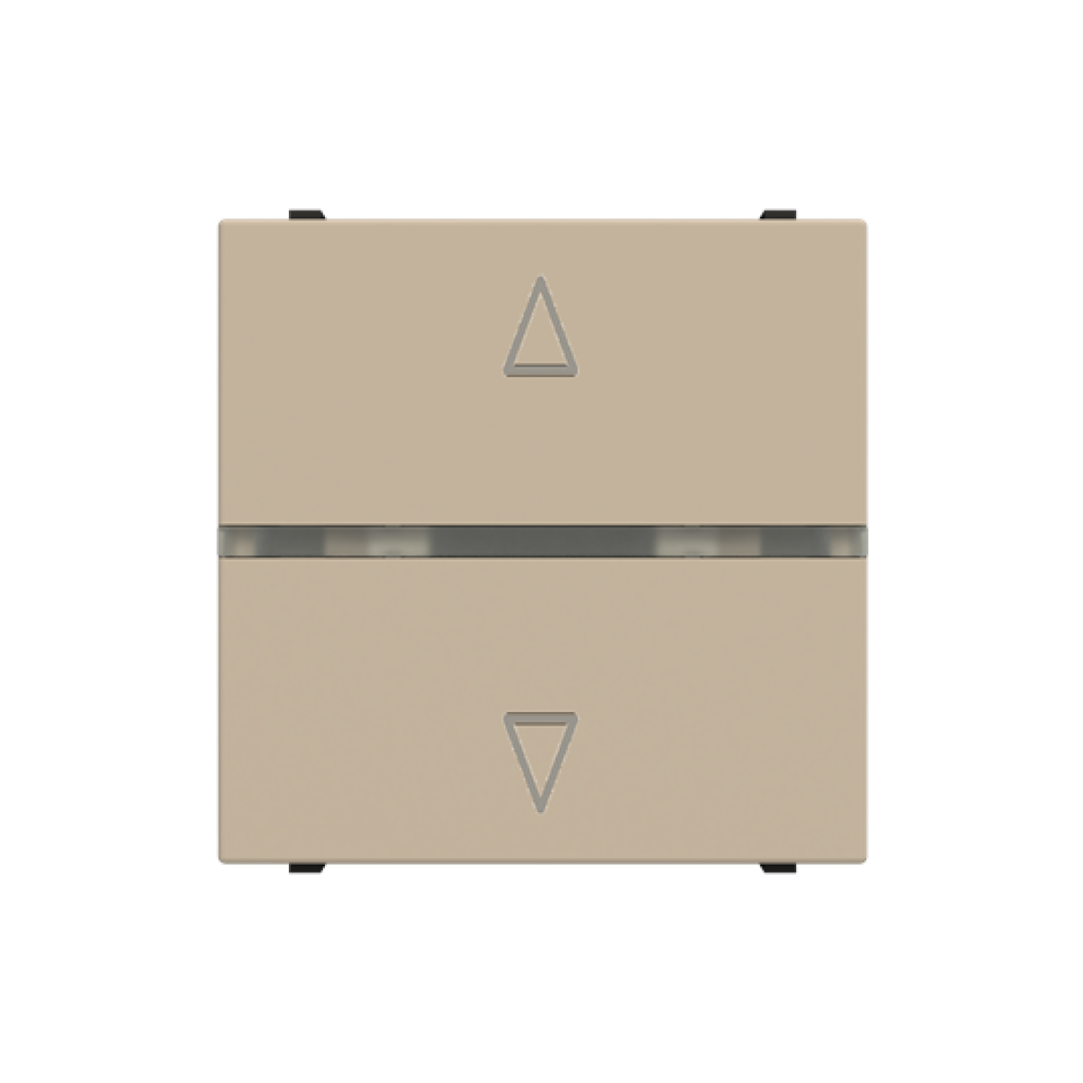 Blind control switch 1-pole push button Champagne - Zenit