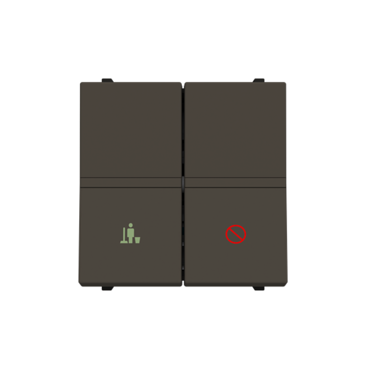 DNDMUR room with LED exchangeable 2 rocker Anthracite - Zenit